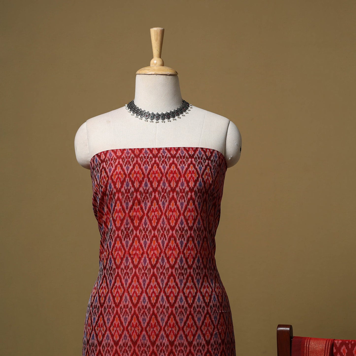 Handloom sico pochampally ikat 2pc unstitched dress