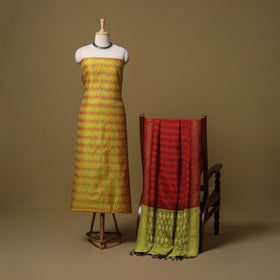 Handloom sico pochampally ikat 2pc unstitched dress