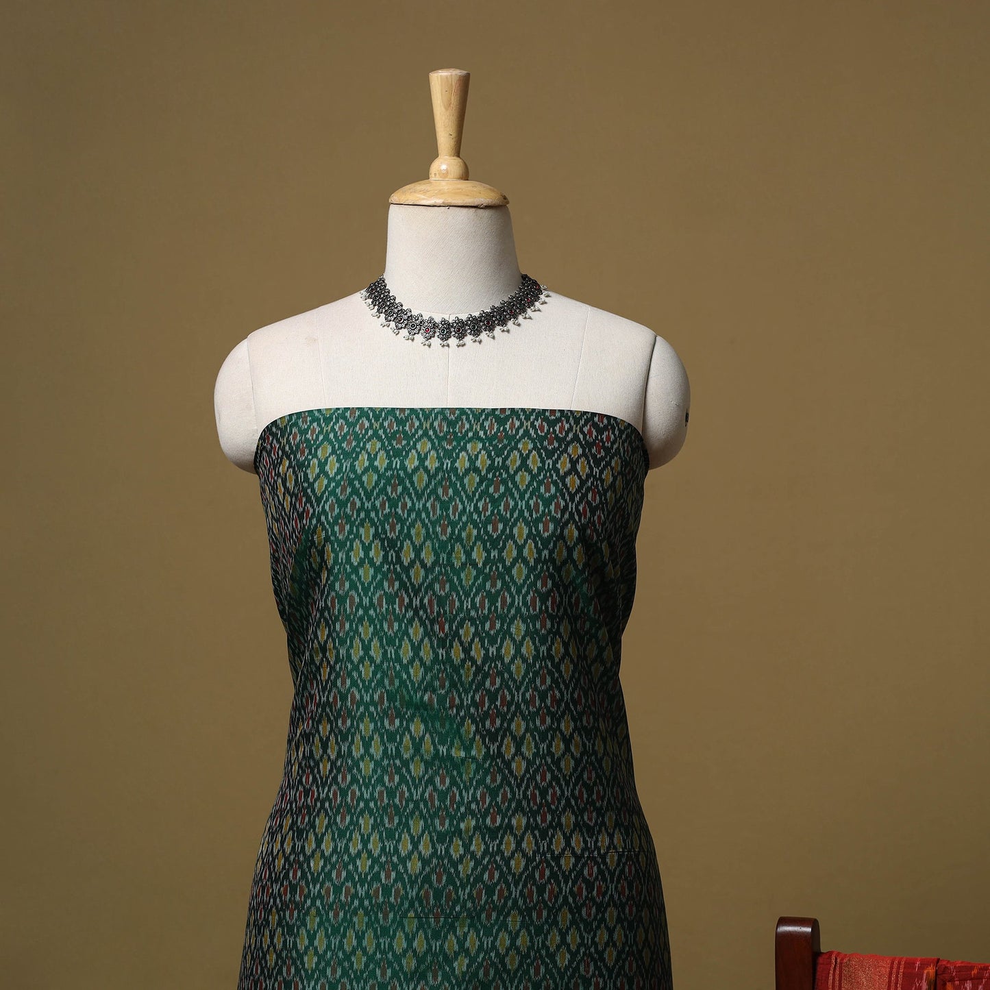 Handloom sico pochampally ikat 2pc unstitched dress