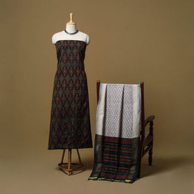 Handloom sico pochampally ikat 2pc unstitched dress