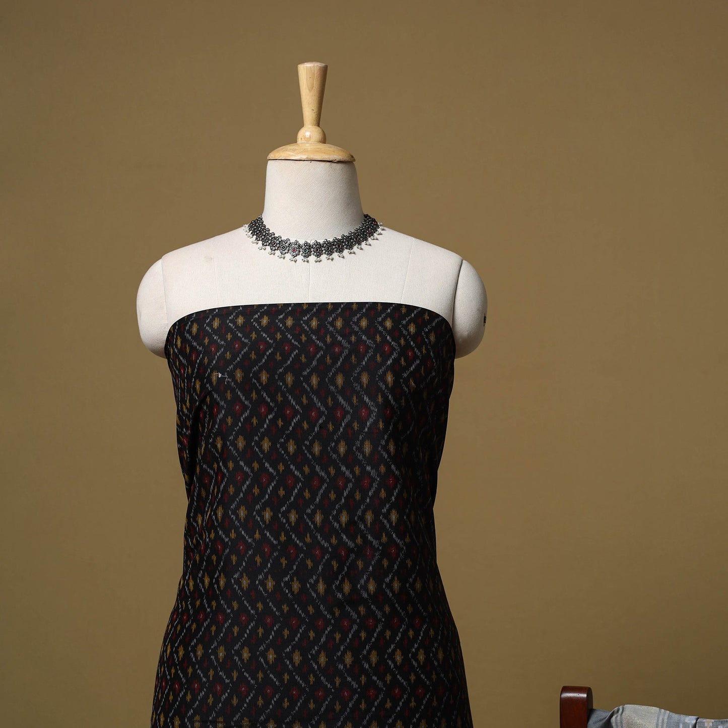 Handloom sico pochampally ikat 2pc unstitched dress