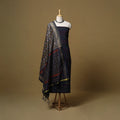 Handloom sico pochampally ikat 2pc unstitched dress