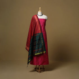 Handloom sico pochampally ikat 2pc unstitched dress