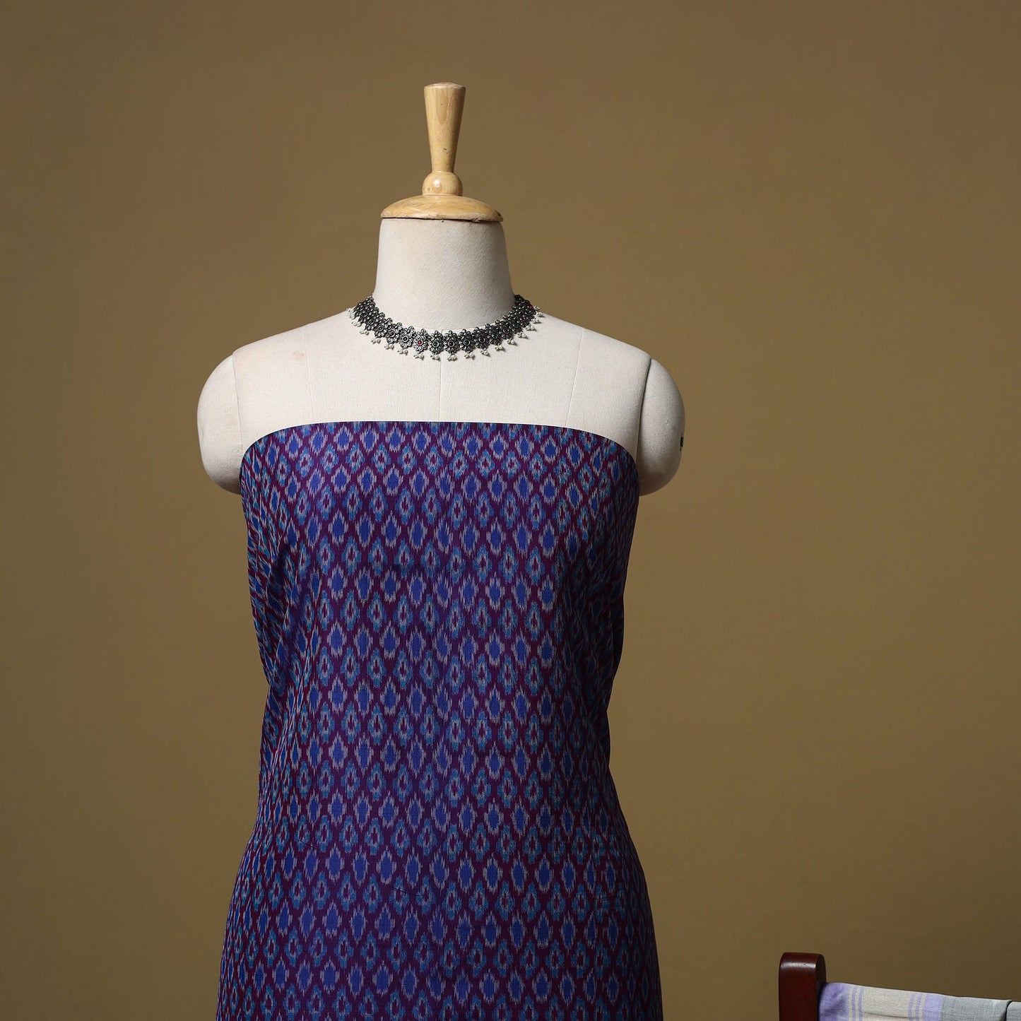 Handloom sico pochampally ikat 2pc unstitched dress