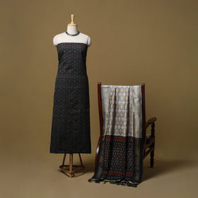 Handloom sico pochampally ikat 2pc unstitched dress