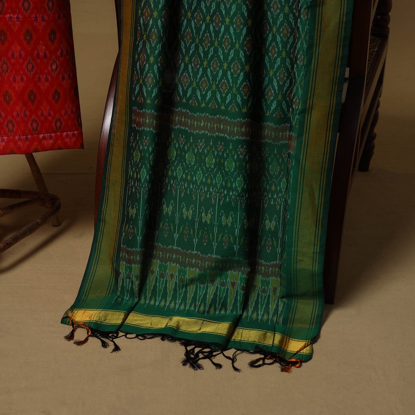 Handloom sico pochampally ikat 2pc unstitched dress