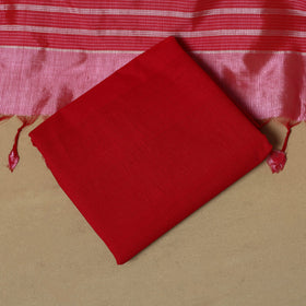 Handloom silk cotton mangalagiri 3pc unstitched dress