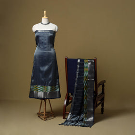 Handloom silk cotton mangalagiri 3pc unstitched dress