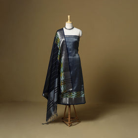 Handloom silk cotton mangalagiri 3pc unstitched dress