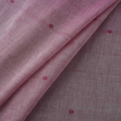 Handloom thread buti mercerised cotton chanderi fabric 06