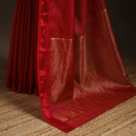 Handloom tissue zari chanderi silk saree 10 - handcrafted