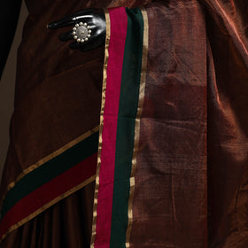 Handloom tissue zari chanderi silk saree 11 - handcrafted