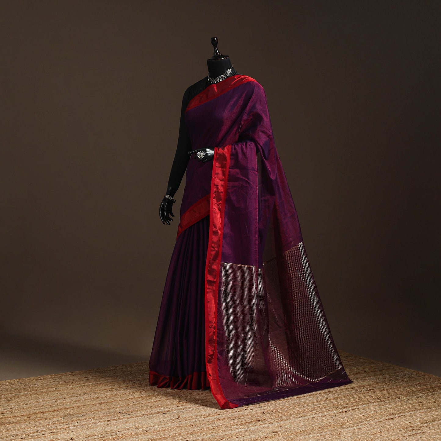 Handloom tissue zari chanderi silk saree 12 - handcrafted