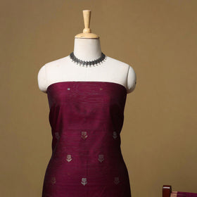 Handloom zari buti chanderi silk 2pc unstitched dress