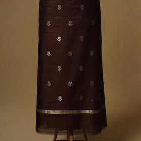 Handloom zari buti chanderi silk 2pc unstitched dress