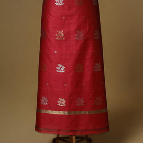 Handloom zari buti chanderi silk 2pc unstitched dress