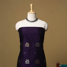 Handloom zari buti chanderi silk 2pc unstitched dress