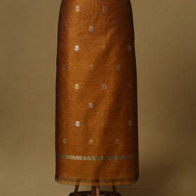 Handloom zari buti chanderi silk 2pc unstitched dress