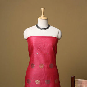 Handloom zari buti chanderi silk 2pc unstitched dress