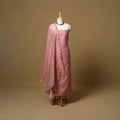 Handloom zari buti chanderi silk 2pc unstitched dress