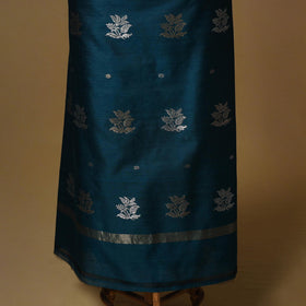 Handloom zari buti chanderi silk 2pc unstitched dress