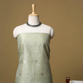 Handloom zari buti chanderi silk 2pc unstitched dress