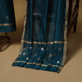 Handloom zari buti chanderi silk 2pc unstitched dress