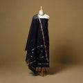Handloom zari buti chanderi silk 2pc unstitched dress