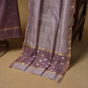 Handloom zari buti chanderi silk 2pc unstitched dress