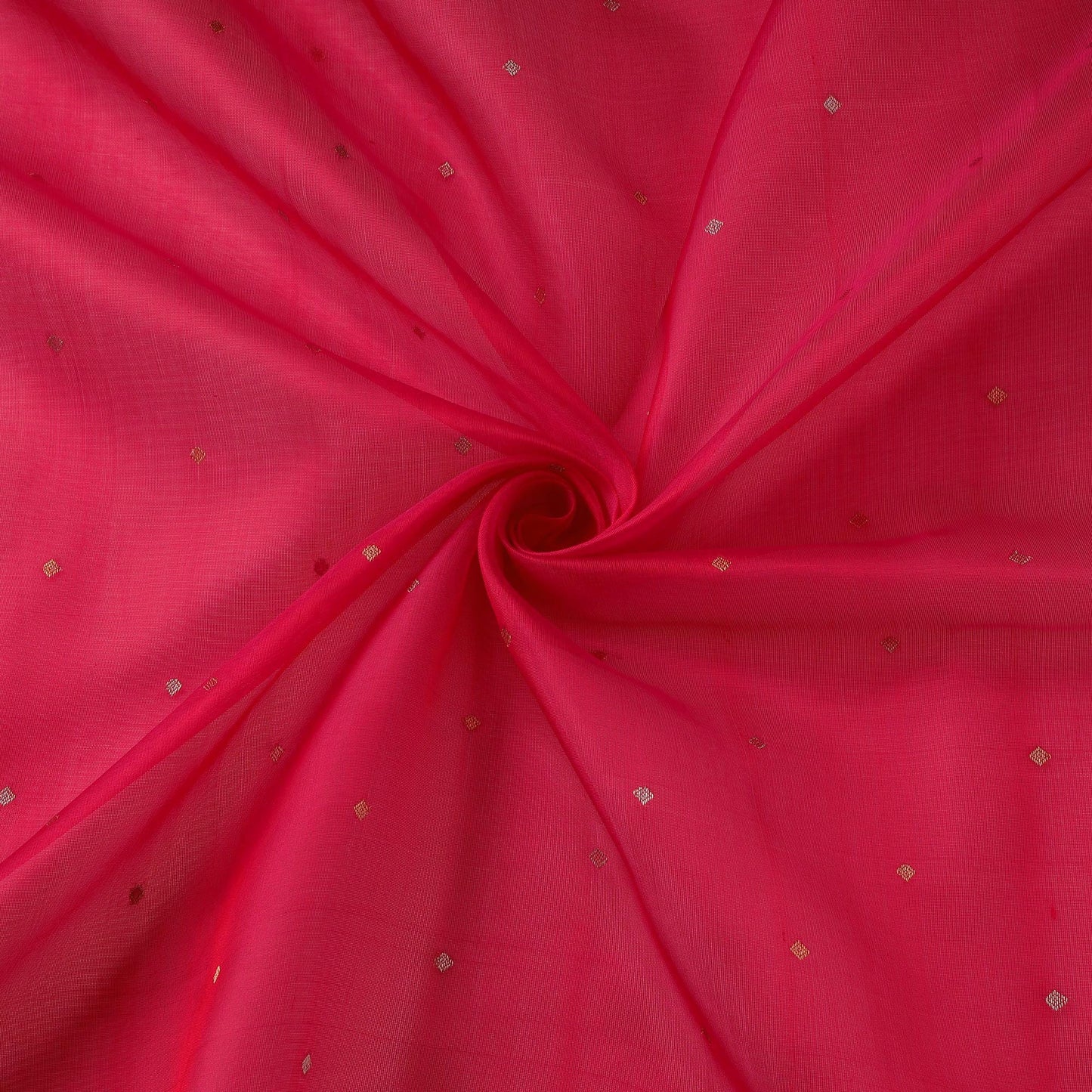 Handloom zari buti pure chanderi silk fabric 02