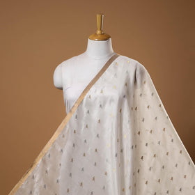 Handloom zari buti pure chanderi silk fabric 03