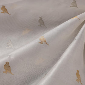 Handloom zari buti pure chanderi silk fabric 03