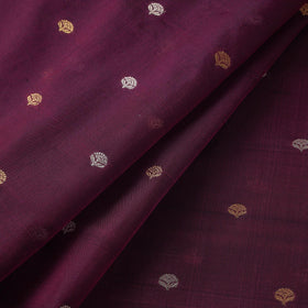 Handloom zari buti pure chanderi silk fabric 05