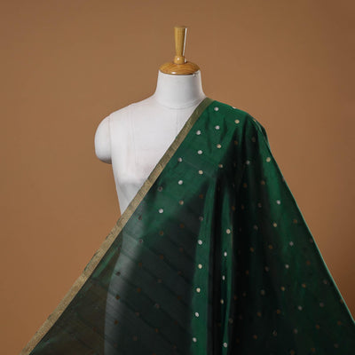 Handloom zari buti pure chanderi silk fabric 06