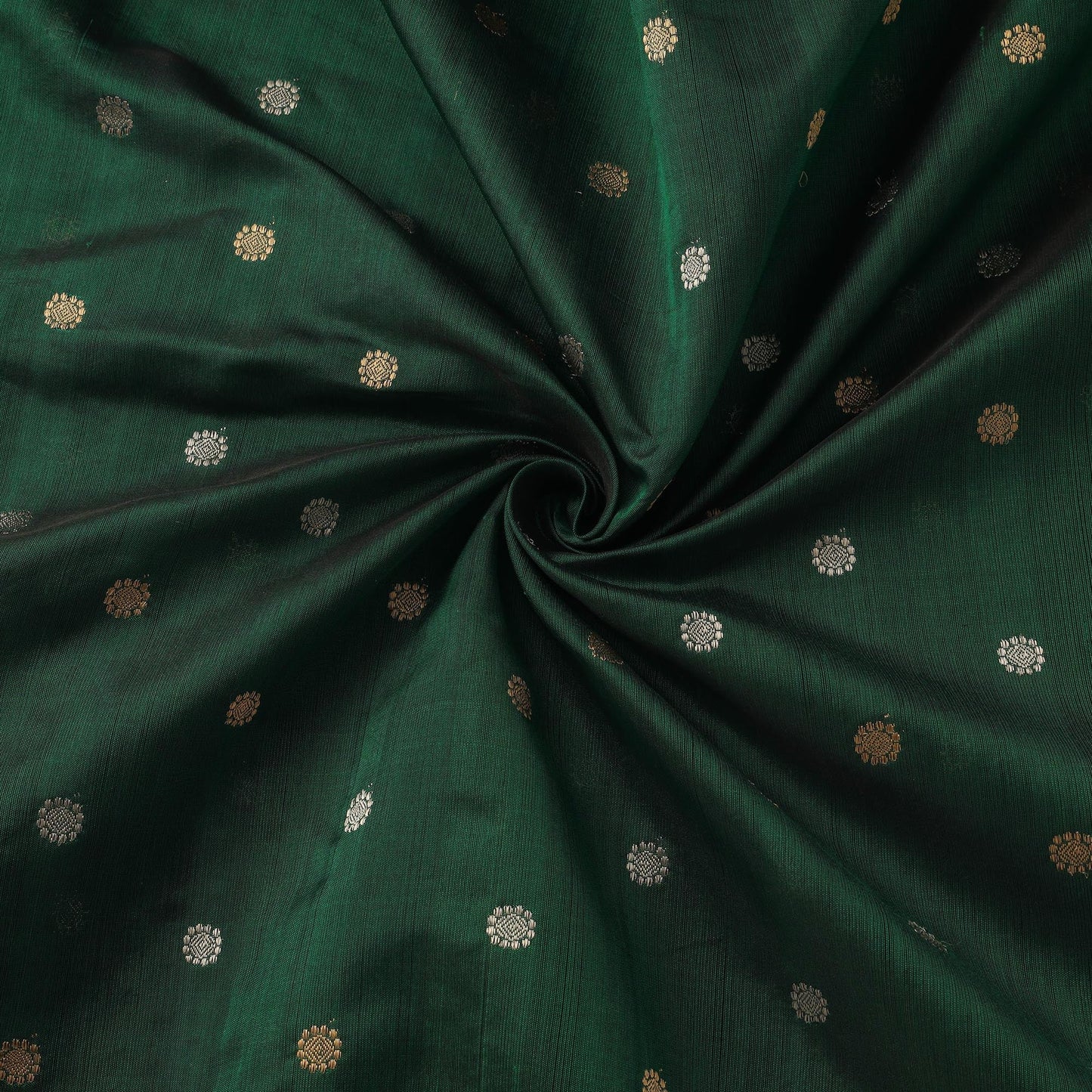 Handloom zari buti pure chanderi silk fabric 06