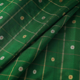 Handloom zari buti pure chanderi silk fabric 07