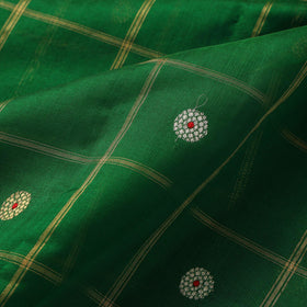 Handloom zari buti pure chanderi silk fabric 07