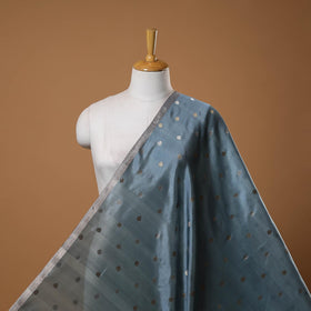 Handloom zari buti pure chanderi silk fabric 08