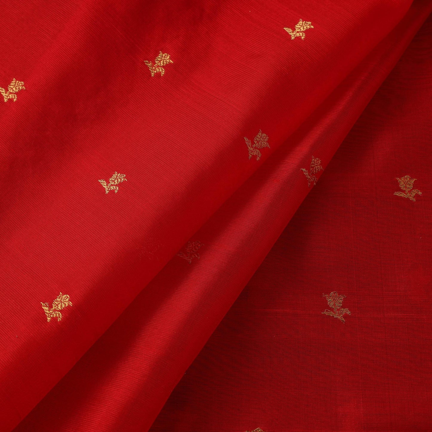Handloom zari buti pure chanderi silk fabric 11