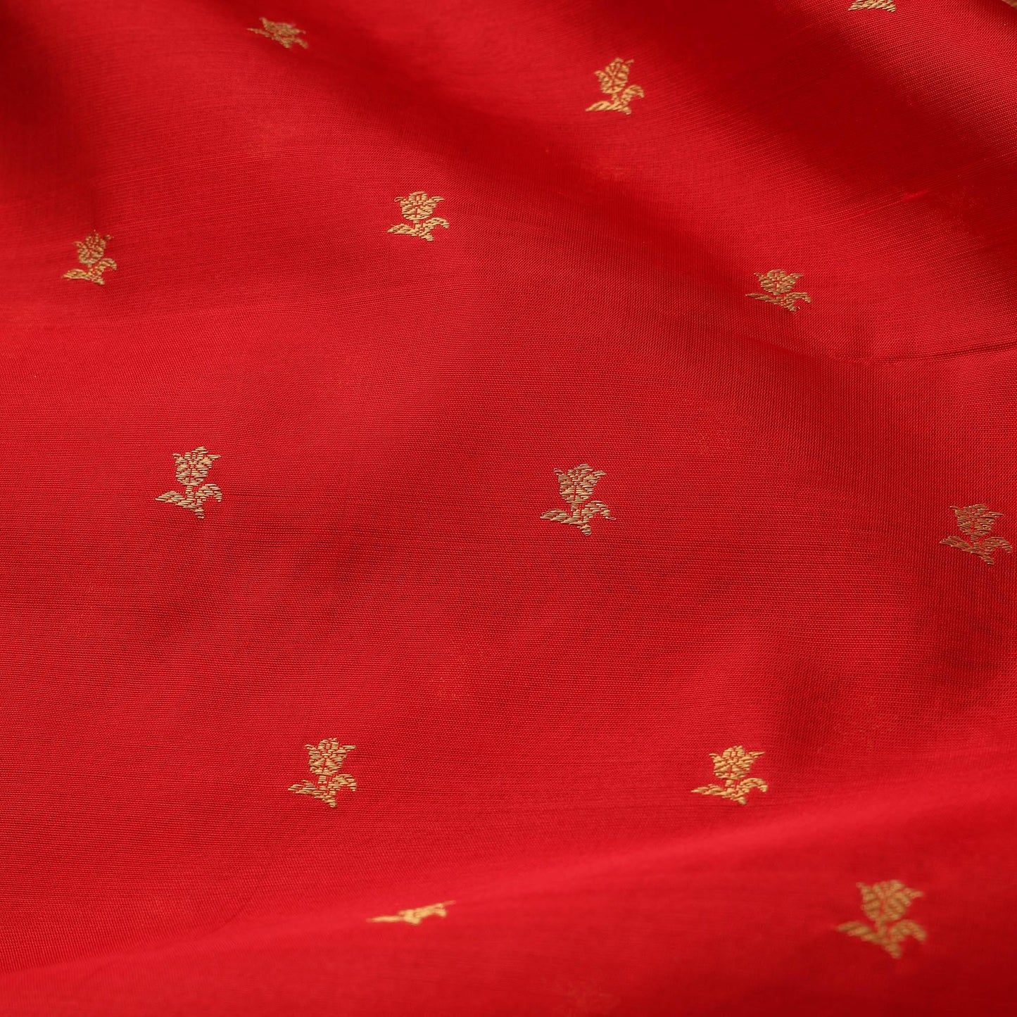 Handloom zari buti pure chanderi silk fabric 11