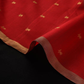 Handloom zari buti pure chanderi silk fabric 11
