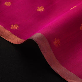 Handloom zari buti pure chanderi silk fabric 12