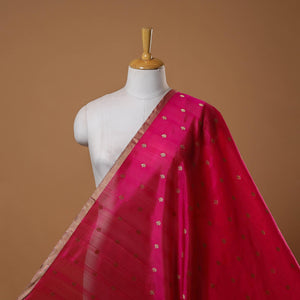 Handloom zari buti pure chanderi silk fabric 12