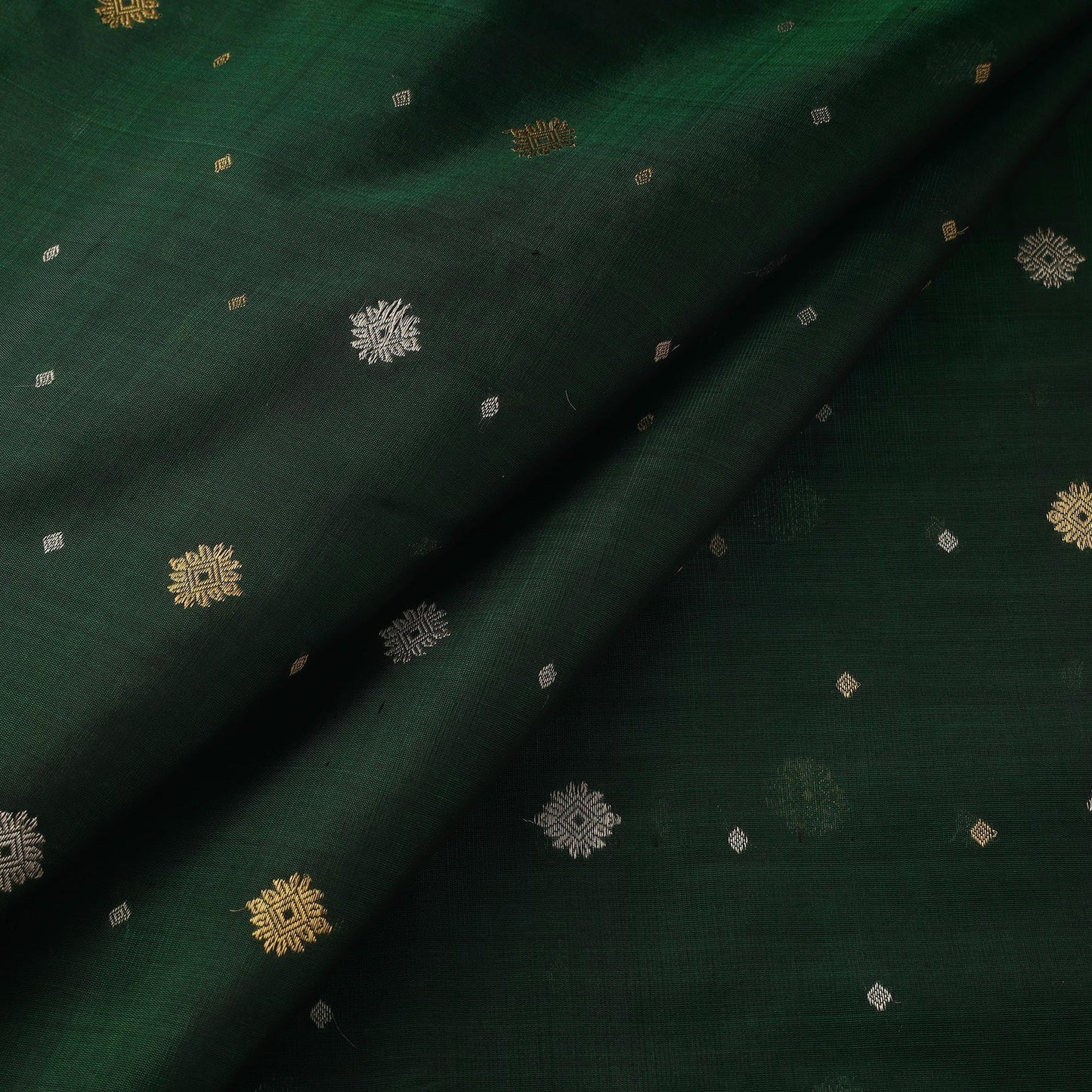 Handloom zari buti pure chanderi silk fabric 13