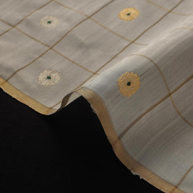 Handloom zari buti pure chanderi silk fabric 14