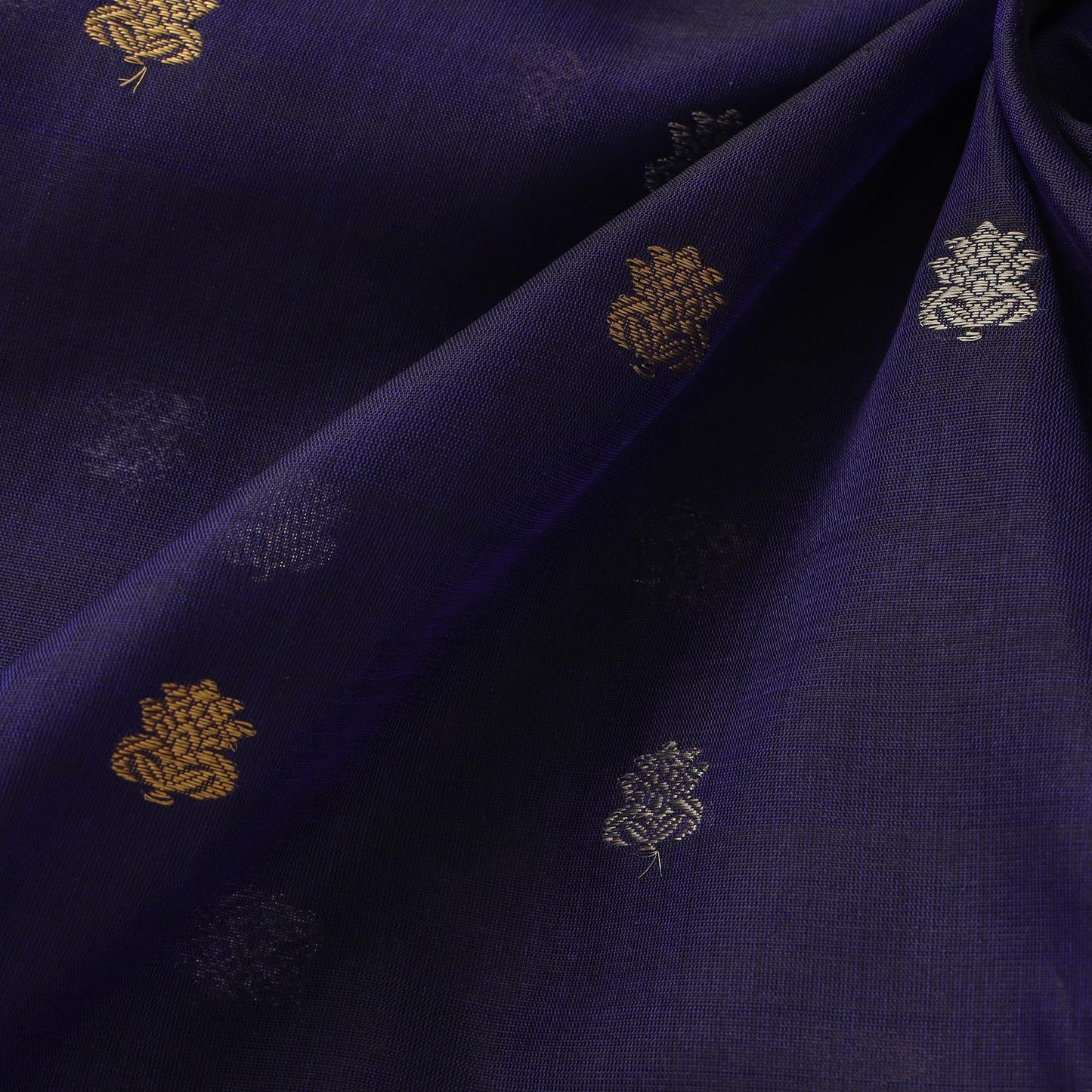Handloom zari buti pure chanderi silk fabric 15