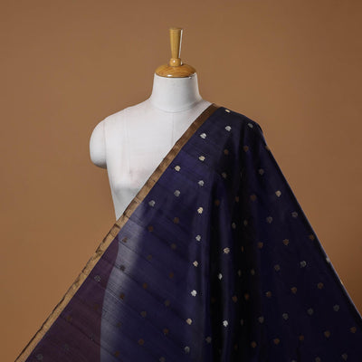 Handloom zari buti pure chanderi silk fabric 15