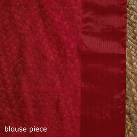 Handloom zari stripes chanderi silk saree 13 - handcrafted