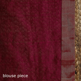 Handloom zari stripes chanderi silk saree 14 - handcrafted