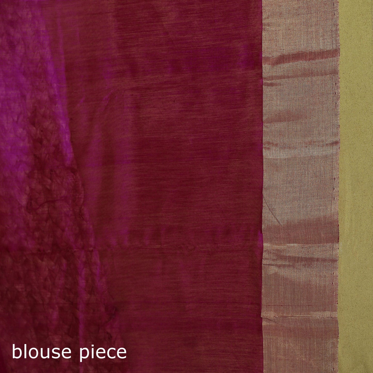 Handloom zari work chanderi silk saree 02 - handcrafted